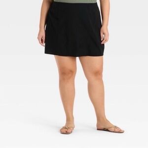 Ava & Viv Mini A Line Women's Black Skirt Plus Size 20 | NWT